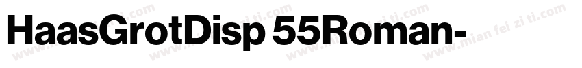 HaasGrotDisp 55Roman字体转换